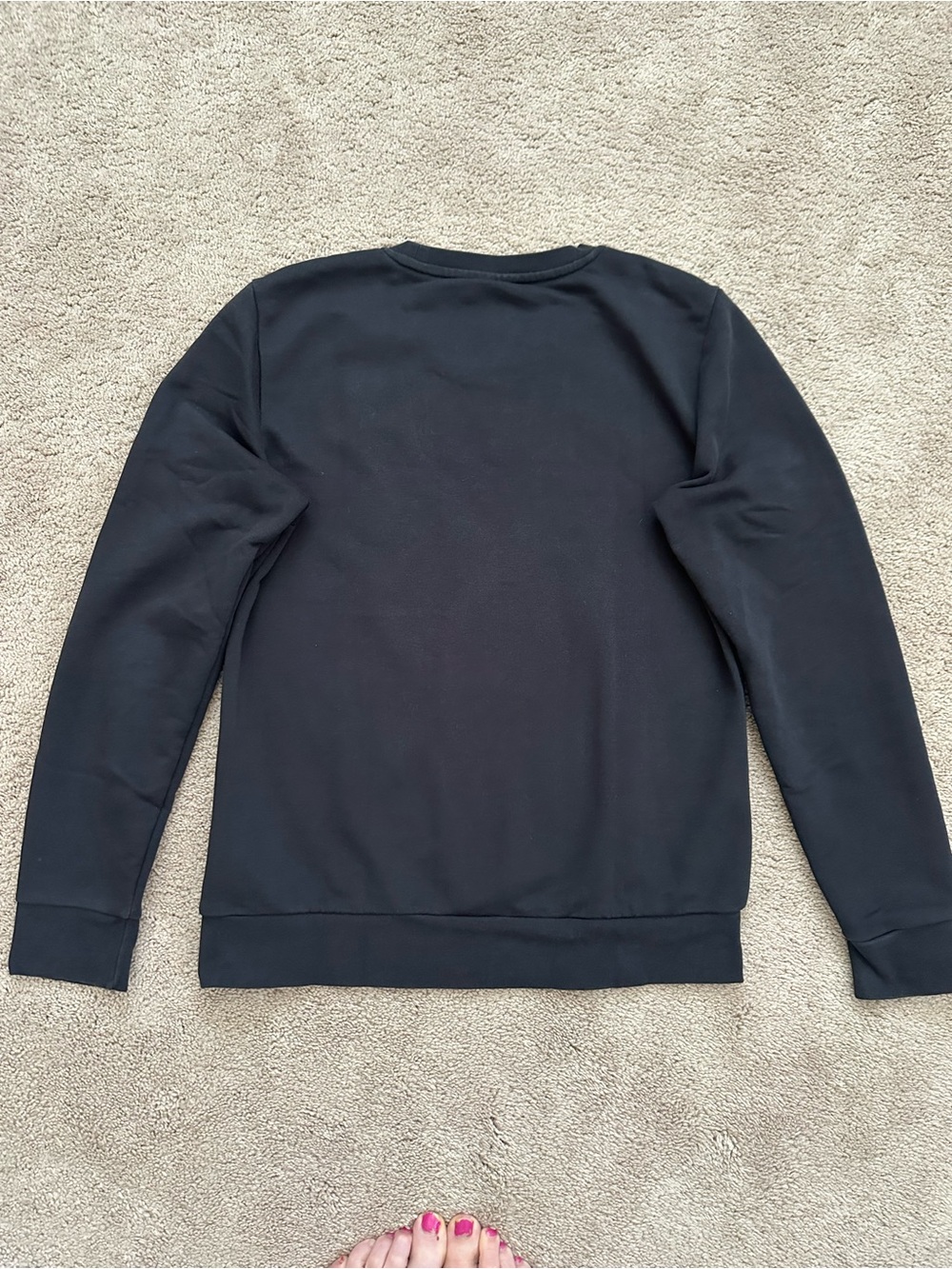 adidas Black Crewneck Sweatshirt with White Logo woman’s size small - Picture 8 of 10
